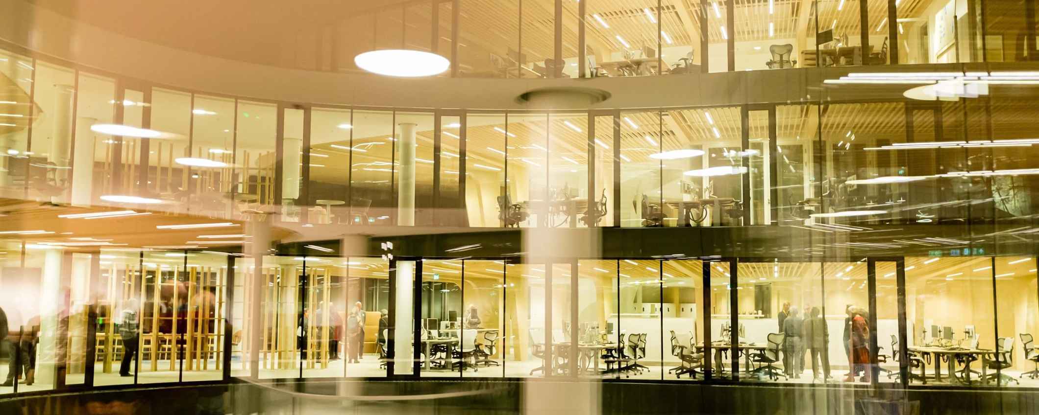 Sfeerbeeld van het kantoor van Triodos op Landgoed De Reehorst