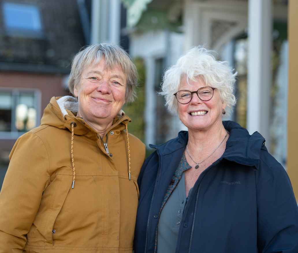Portretfoto van Marianne te Velde en Rommie Hoopman, initiatiefnemers van Het Groen Gasthuis
